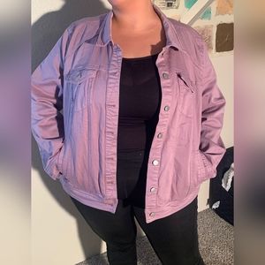 Purple Denim Jacket for women size 3x